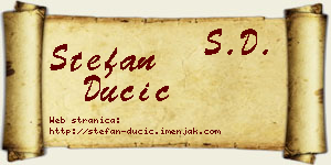 Stefan Dučić vizit kartica